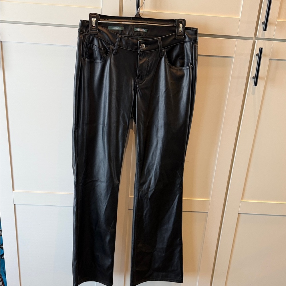 Wild Fable Black Faux Leather Trousers